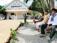 L'ingresso del Centro chirurgico di Battambang