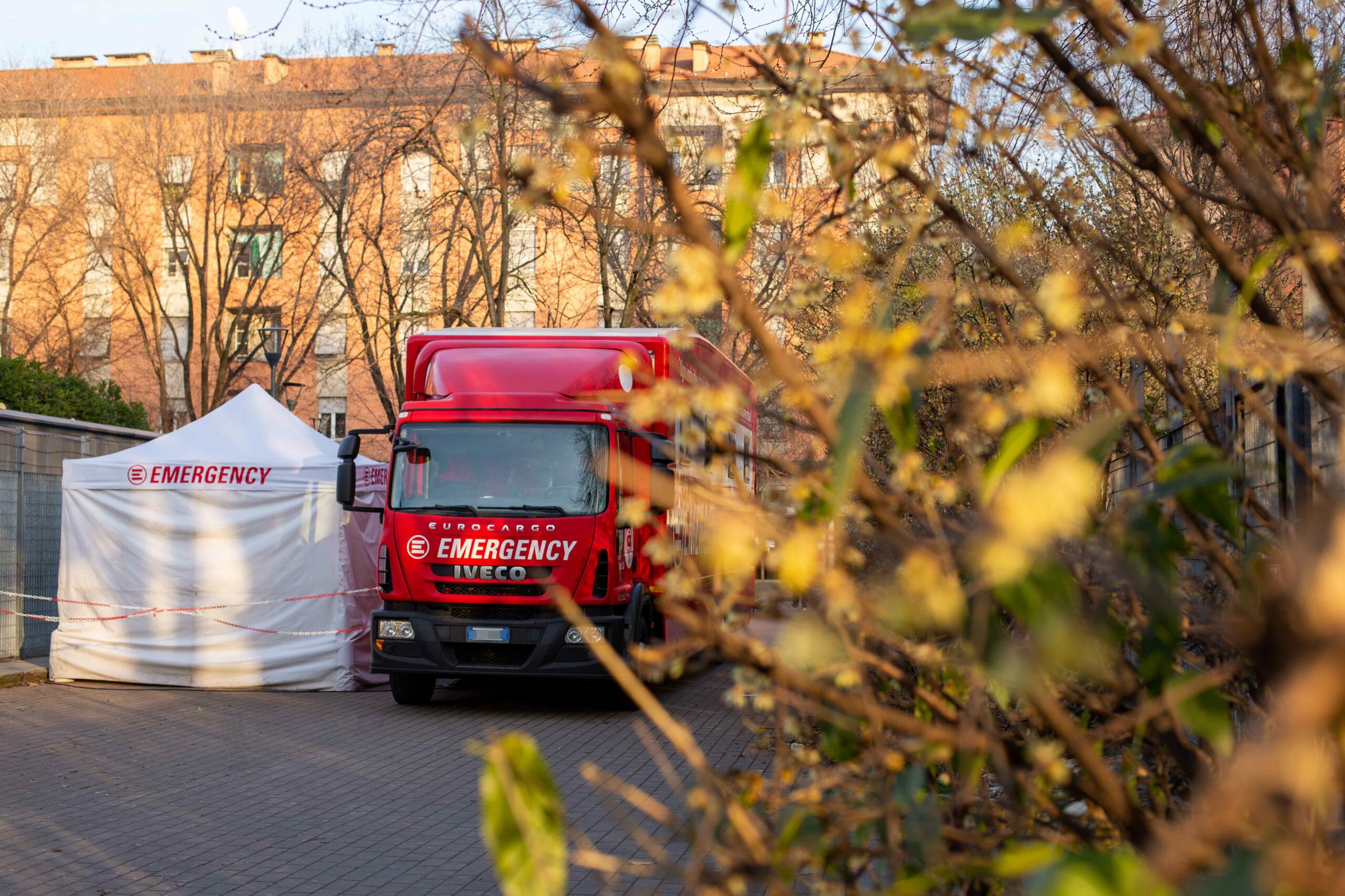 Pazienti ucraini al Politruck, Milano